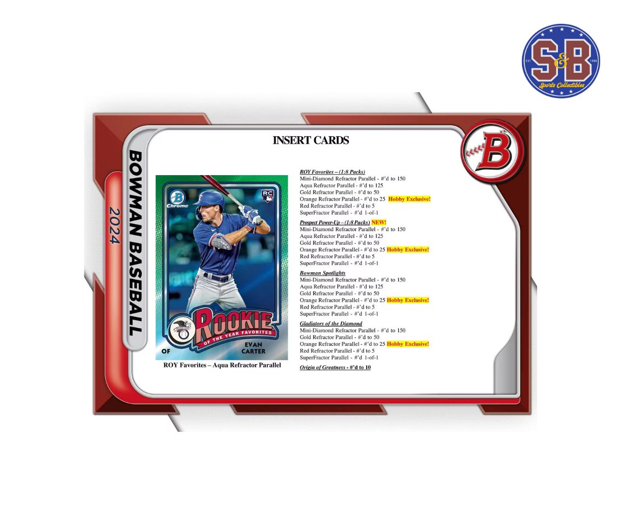 2024 BOWMAN BASEBALL HOBBY