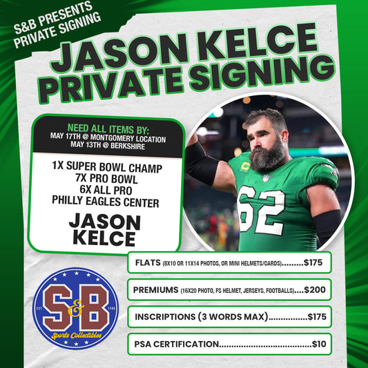 Private Jason Kelce Signing